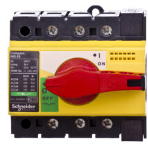 Rozłącznik 3P 63A dzwignia żółto-czerwona INS63 28918