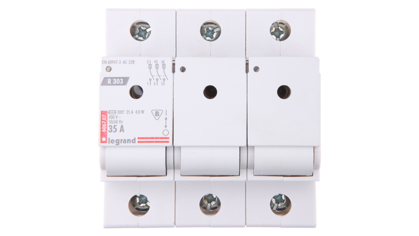 Rozłącznik bezpiecznikowy 3P 35A D02 R303 606707