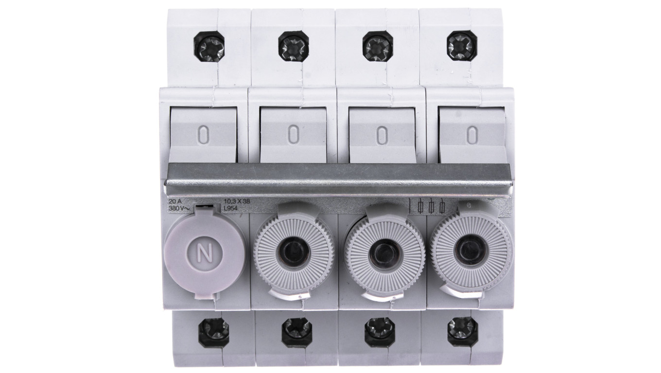 Rozłącznik bezpiecznikowy cylindryczny 4P 10x38mm L95400