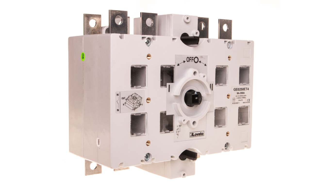 Rozłącznik izolacyjny I-0-II 4P 250A GE0250ET4