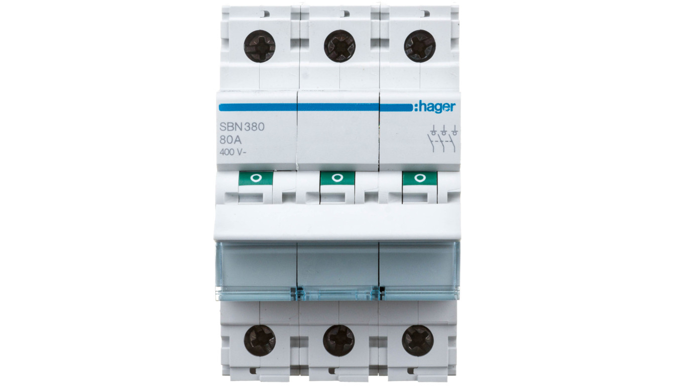 Rozłącznik modułowy izolacyjny 3P 80A SBN380