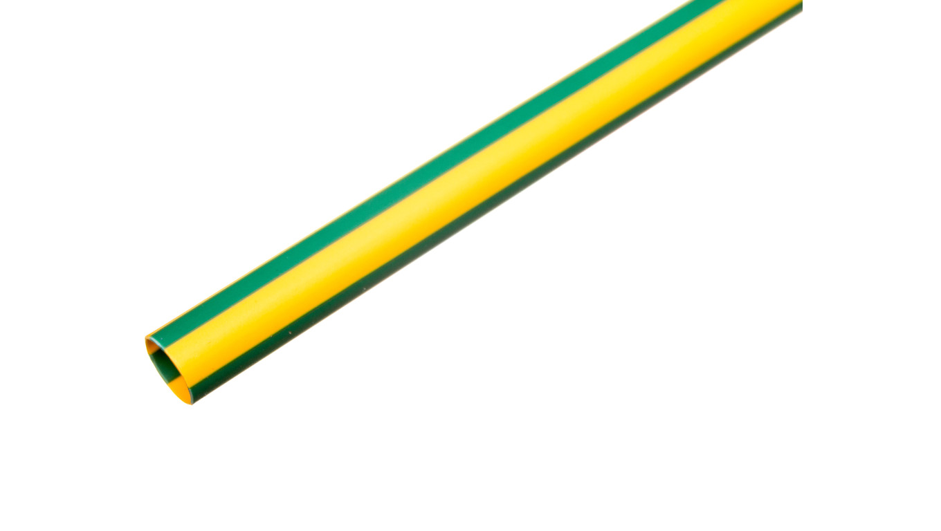 Rura termokurczliwa cienkościenna, odcinki 1m, CR 4,8/2,4 żółto-zielona, 427533 /50szt./