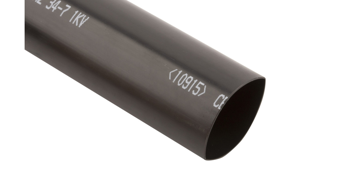 Rura termokurczliwa pogrubiana z klejem, czarna, SRH2 34-7 1000mm, 127421