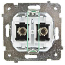 SONATA Gniazdo antenowe podwójne typu F białe GPA-2RF/m/00