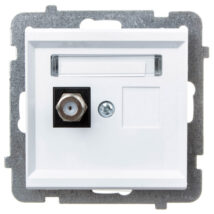 SONATA Gniazdo antenowe pojedyncze typu F białe GPA-1RF/m/00