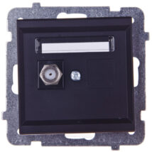 SONATA Gniazdo antenowe pojedyncze typu F czarny metalik GPA-1RF/m/33