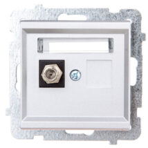 SONATA Gniazdo antenowe pojedyncze typu F srebro mat GPA-1RF/m/38