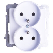 SONATA Gniazdo podwójne z/u białe GP-2RRZ/m/00