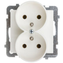 SONATA Gniazdo podwójne z/u ecru GP-2RRZ/m/27