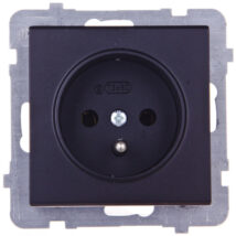 SONATA Gniazdo pojedyncze z/u czarny metalik GP-1RZ/m/33