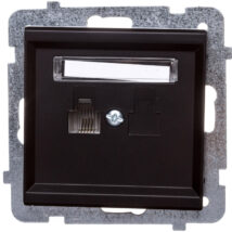 SONATA Gniazdo telefoniczne pojedyncze RJ11 czarny metalik GPT-1R/m/33