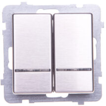 SONATA Łącznik świecznikowy z podświetleniem stal inox ŁP-2RMS/m/37