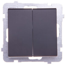 SONATA Przycisk podwójny zwierny czarny metalik ŁP-17R/m/33