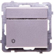 SONATA Przycisk /światło/ z podświetleniem srebro mat ŁP-5RS/m/38