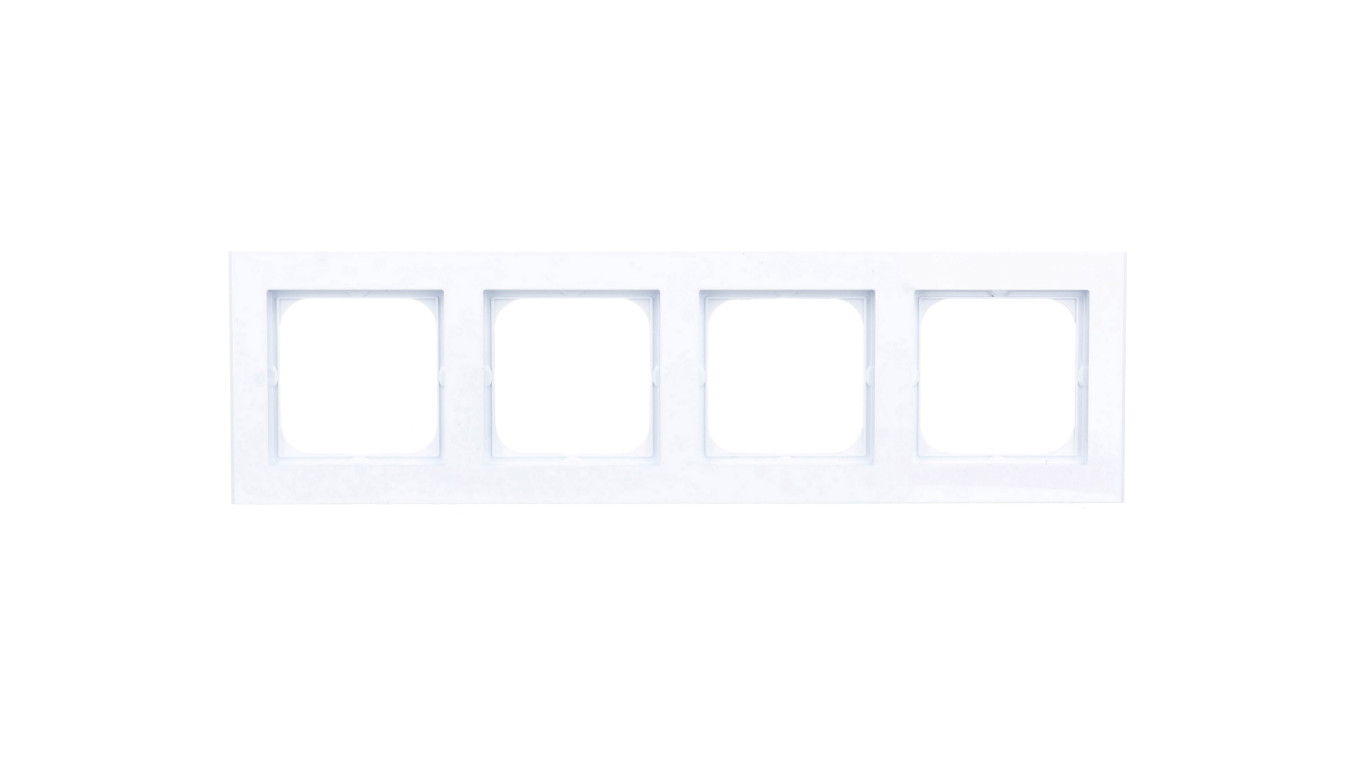 SONATA Ramka poczwórna biała R-4R/00