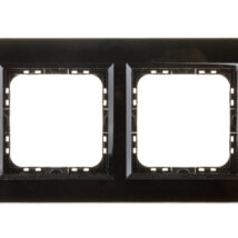 SONATA Ramka podwójna czarne szkło / czarna R-2RGC/32/25