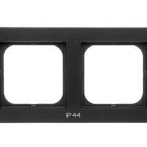 SONATA Ramka podwójna do łączników IP44 czarny metalik RH-2R/33