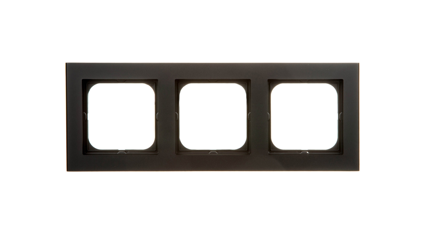 SONATA Ramka potrójna czarny metalik R-3R/33