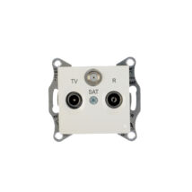 Sedna Gniazdo antenowe RD/TV/SAT końcowe 1dB białe SDN3501321