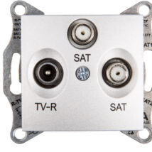 Sedna Gniazdo antenowe TV/SAT/SAT końcowe aluminium SDN3502160