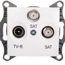 Sedna Gniazdo antenowe TV/SAT/SAT końcowe białe SDN3502121