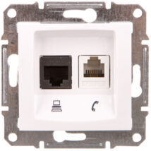 Sedna Gniazdo białe RJ11/RJ45 6 SDN5200121