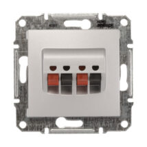 Sedna Gniazdo głośnikowe podwójne aluminium SDN5400160