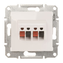 Sedna Gniazdo głośnikowe podwójne białe SDN5400121