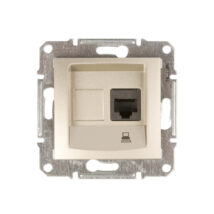 Sedna Gniazdo komputerowe pojedyncze RJ45 kat.5e UTP satynowe SDN4300168