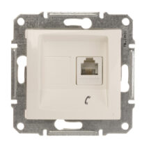 Sedna Gniazdo telefoniczne pojedyncze RJ11 kremowe SDN4101123