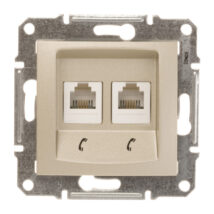 Sedna Gniazdo telefoniczne satyna 2xRJ11 SDN4201168