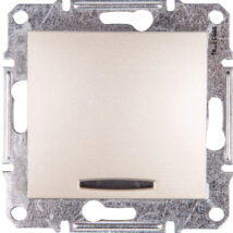 Sedna Łącznik jednobiegunowy 10AX z podświetleniem LED satyna SDN1400168