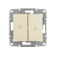 Sedna Łącznik żaluzjowy 2-biegunowy z blokadą mechaniczną 10A kremowy SDN1300323