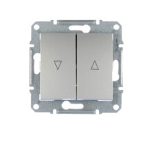 Sedna Przycisk żaluzjowy 2-biegunowy 10A aluminium z blokadą elektryczną SDN1300160