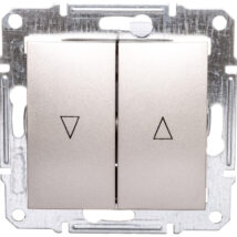 Sedna Przycisk żaluzjowy 2-biegunowy z blokadą elektryczną 10A satyna SDN1300168