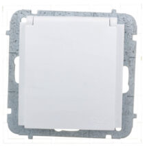 Sentia Gniazdo bryzgoszczelne z/u IP44 z przesłonami białe 1436-10