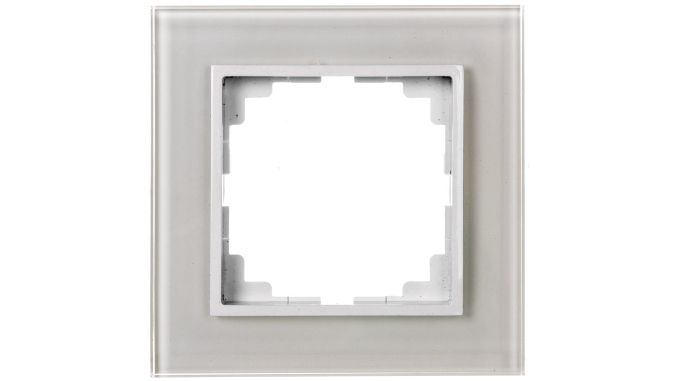 Sentia Ramka pojedyncza szklana biała 1471-62