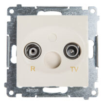 Simon 54 Gniazdo antenowe RD/TV końcowe separowane kremowe DAK.01/41