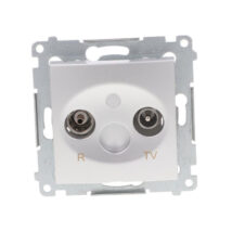 Simon 54 Gniazdo antenowe RD/TV końcowe separowane srebrny mat DAK.01/43