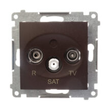 Simon 54 Gniazdo antenowe R/TV/SAT końcowe brąz mat DASK.01/46