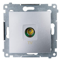 Simon 54 Gniazdo antenowe TV końcowe srebrny mat DAK1.01/43