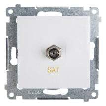 Simon 54 Gniazdo antenowe pojedyncze SAT białe DASF1.01/11