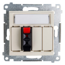 Simon 54 Gniazdo głośnikowe pojedyncze kremowe DGL31.01/41