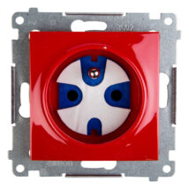 Simon 54 Gniazdo pojedyncze DATA z/u 16A IP20 z kluczem uprawniającym czerwone DGD1.01/22