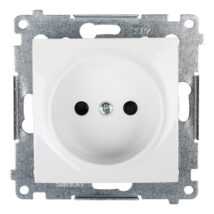 Simon 54 Gniazdo pojedyncze b/u 16A IP20 z przesłoną torów białe DG1Z.01/11