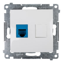 Simon 54 Gniazdo telefoniczne pojedyncze RJ12 białe DT1.01/11