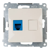 Simon 54 Gniazdo telefoniczne pojedyncze RJ12 kremowe DT1.01/41