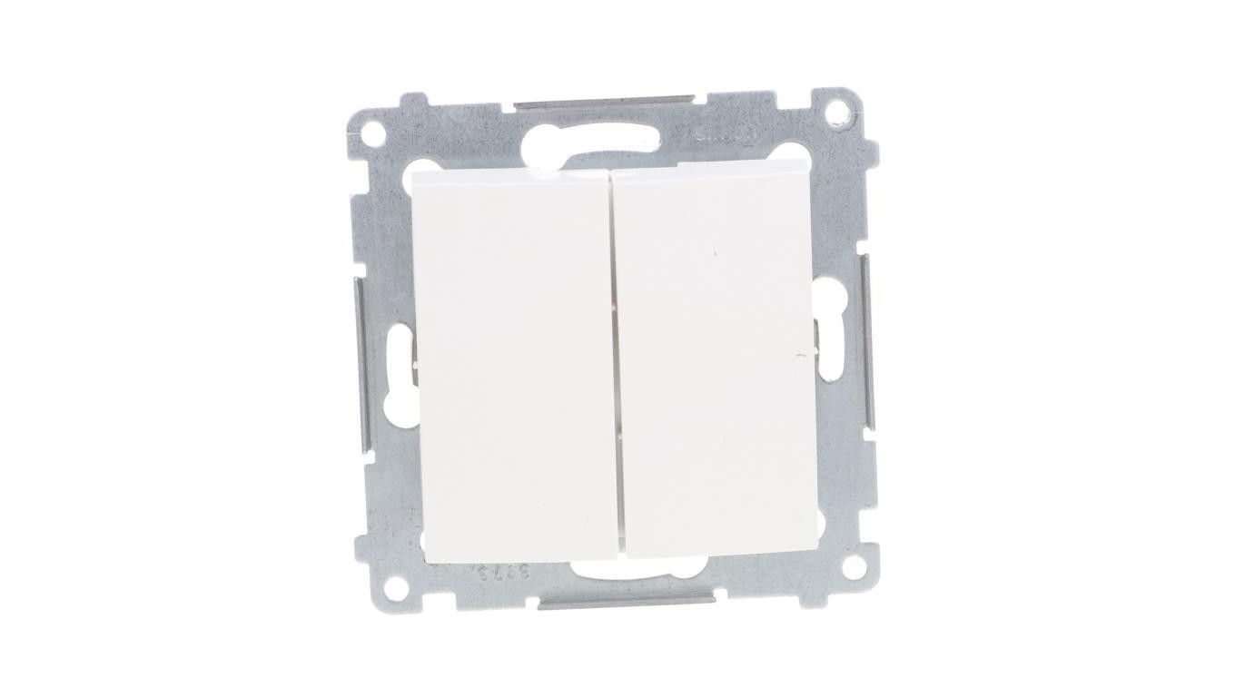 Simon 54 Łącznik bryzgoszczelny świecznikowy IP44, szybkozłącza, biały DW5B.01/11