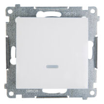 Simon 54 Łącznik jednobiegunowy z sygnalizacją załączenia, szybkozłącza, biały DW1ZL.01/11