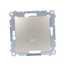 Simon 54 Łącznik jednobiegunowy, szybkozłącza, złoty mat DW1ZL.01/44